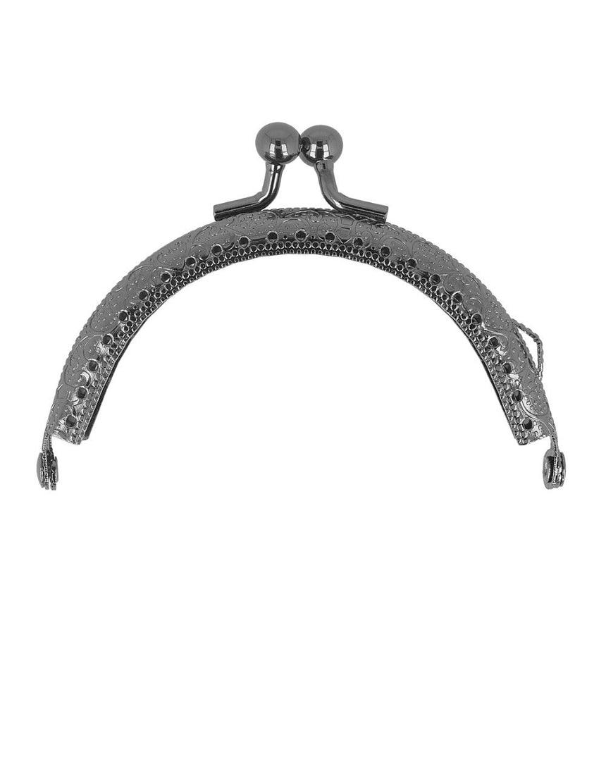Small Clasp Bag Fastening, 206 x 160mm Gun Metal