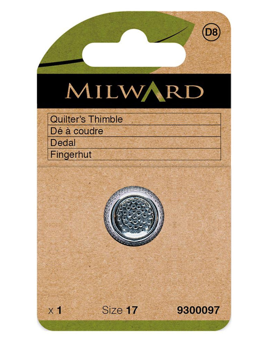 Milward Green Quilter's Premium Thimble, Size Large