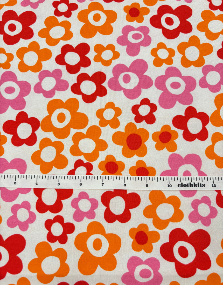 Candy Bloom Cotton Jersey Fabric