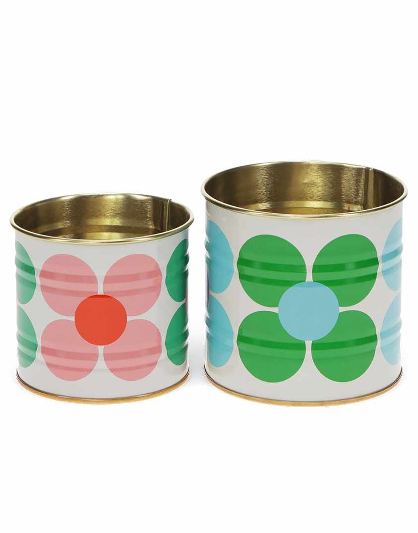 Daisy Mini Storage Tins, Set of 2