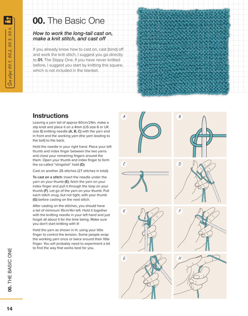 Learn to Knit in 50 Squares Book by Anna Pantelous