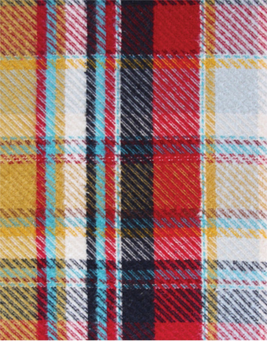 Royal Plaid Berry Pie Highlands Flannel Double Brushed Cotton Fabric