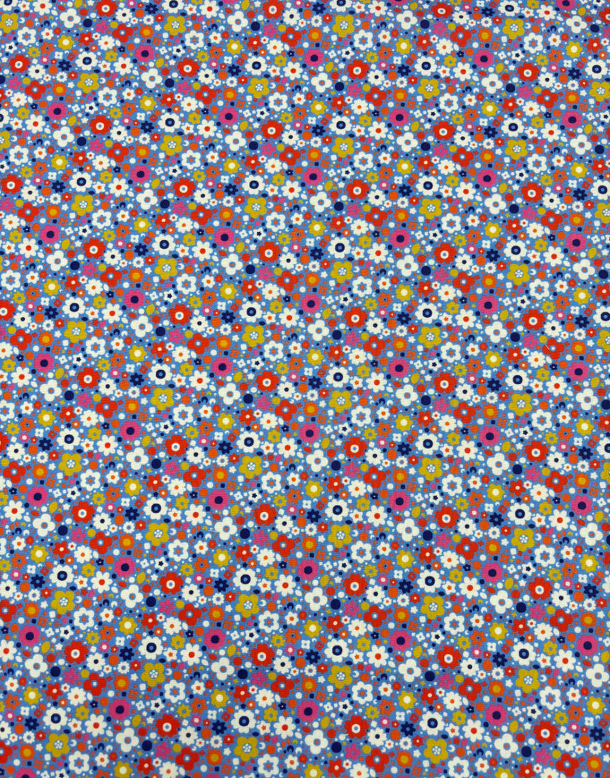 Sky Bloomin Quilting Cotton Fabric, Primavera by Sholto Drumlanrig Thread & Ink Studio
