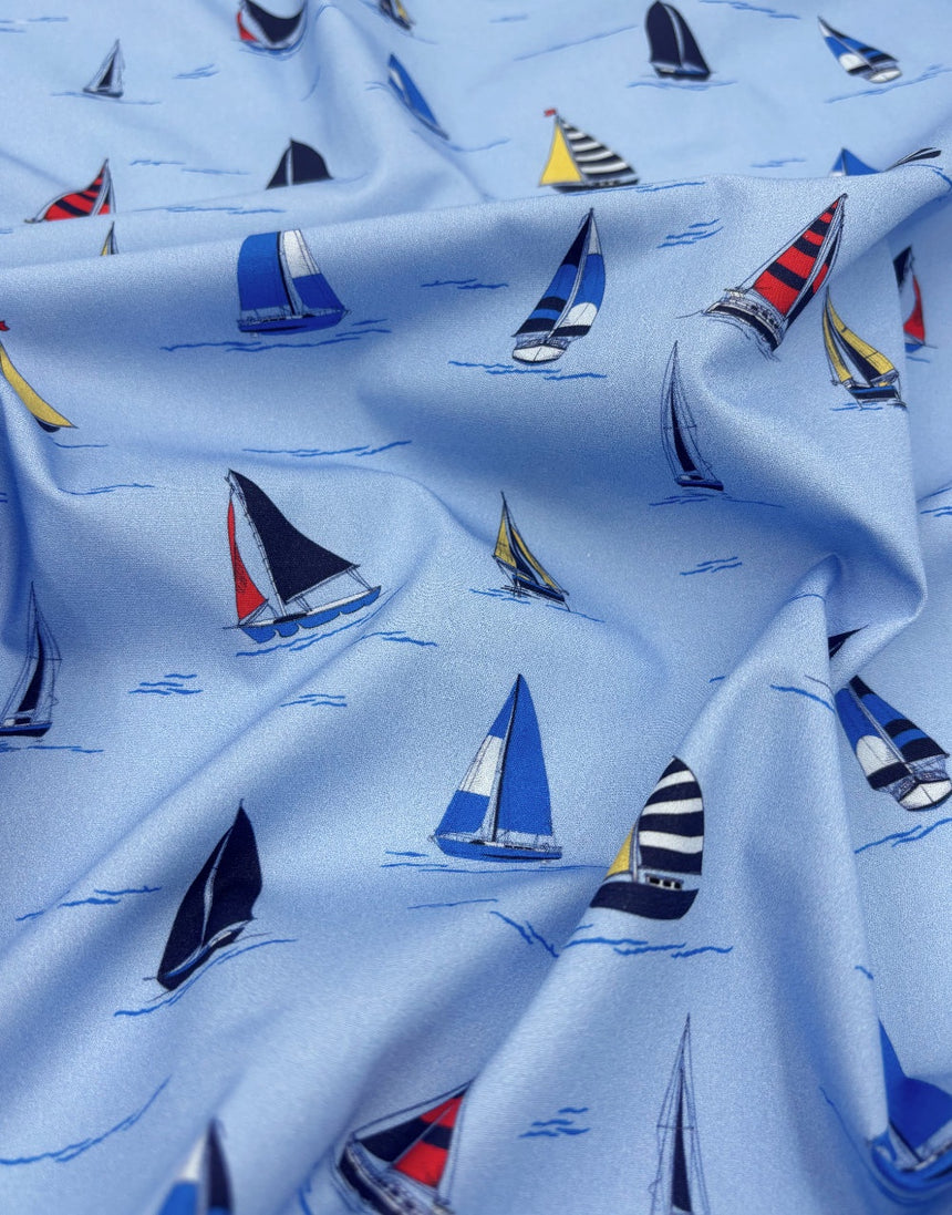 Little Regatta Cotton Poplin Fabric