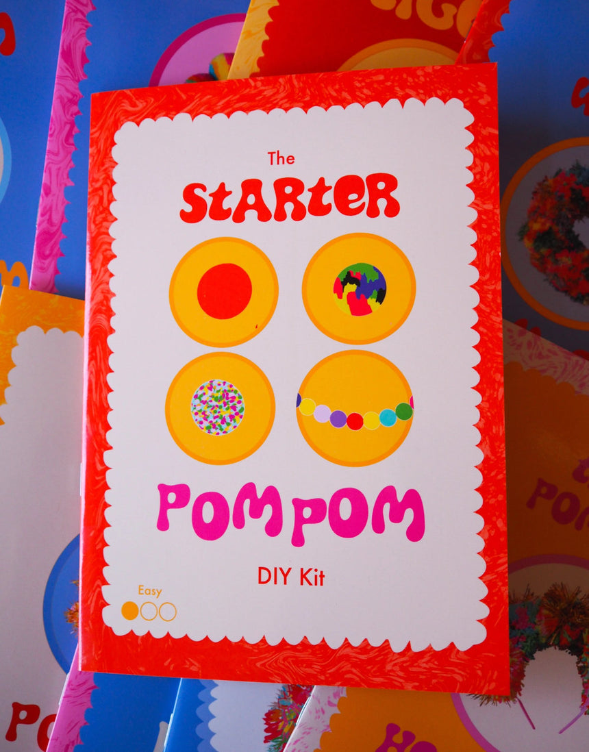 Starter Pom Pom Making Kit, Fat Pom Poms