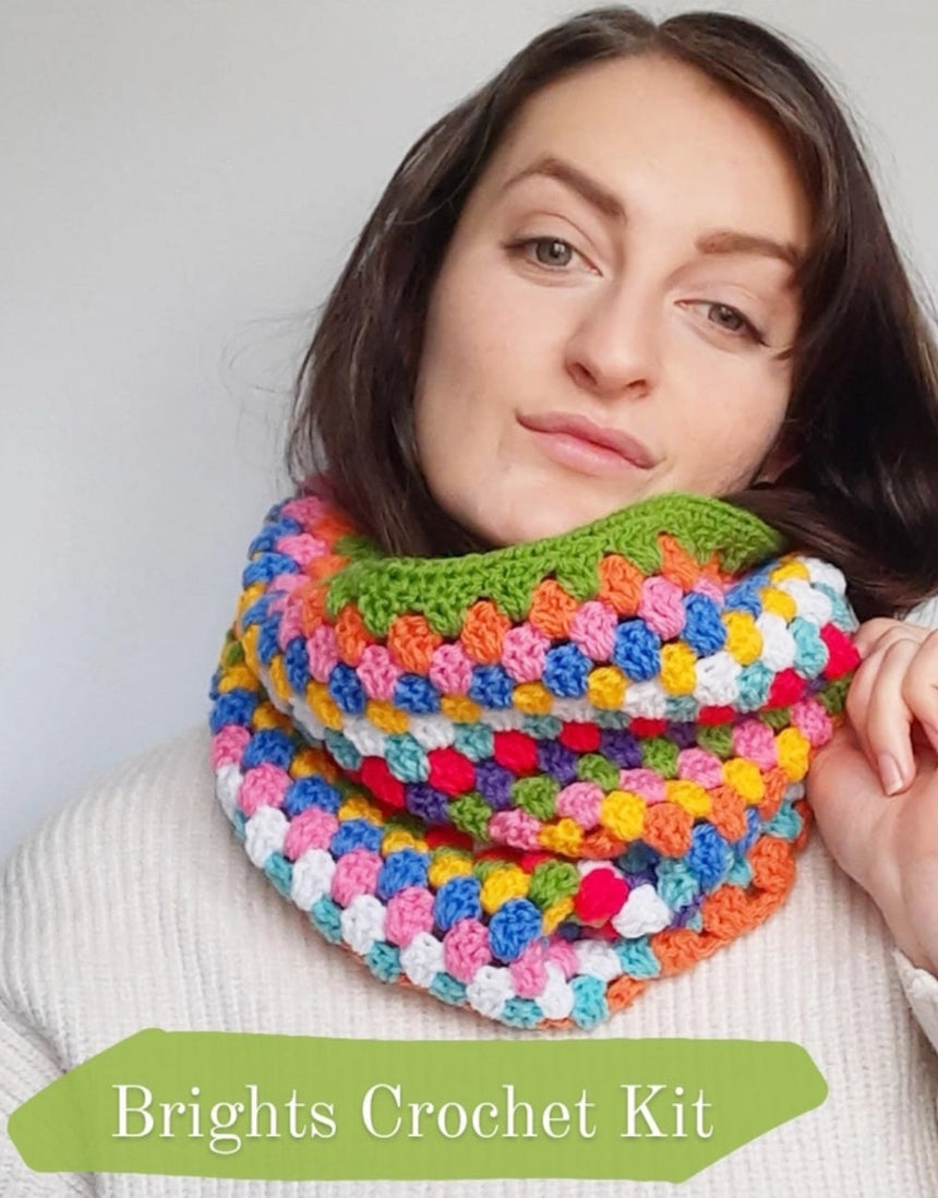Bright Stripe Cowl Crochet Kit, The Pigeon's Nest