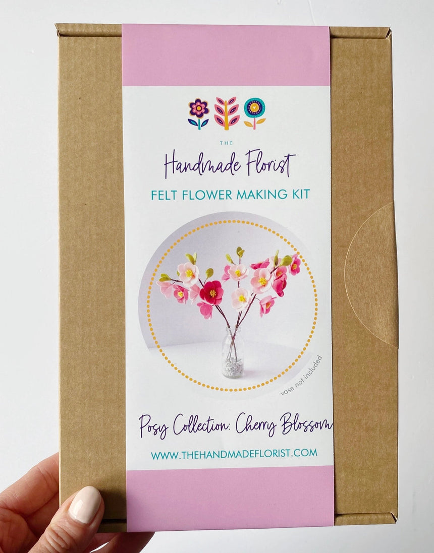 Posy Collection: Cherry Blossom Felt Flower Craft Kit, The Handmade Florist