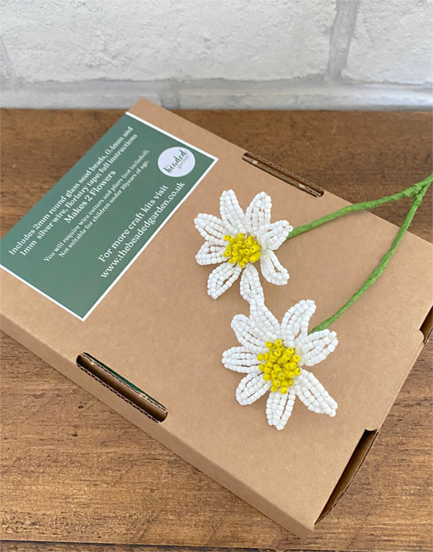 Daisy Beaded Flower Craft Kit, The Beaded Garden