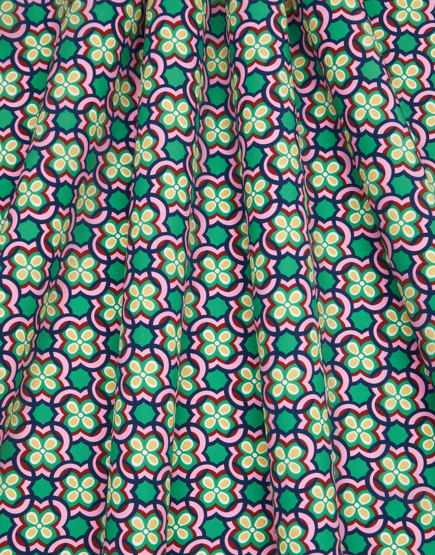 Liberty Fabrics Kensington Crepe de Chine Fabric, Daisy Loop A