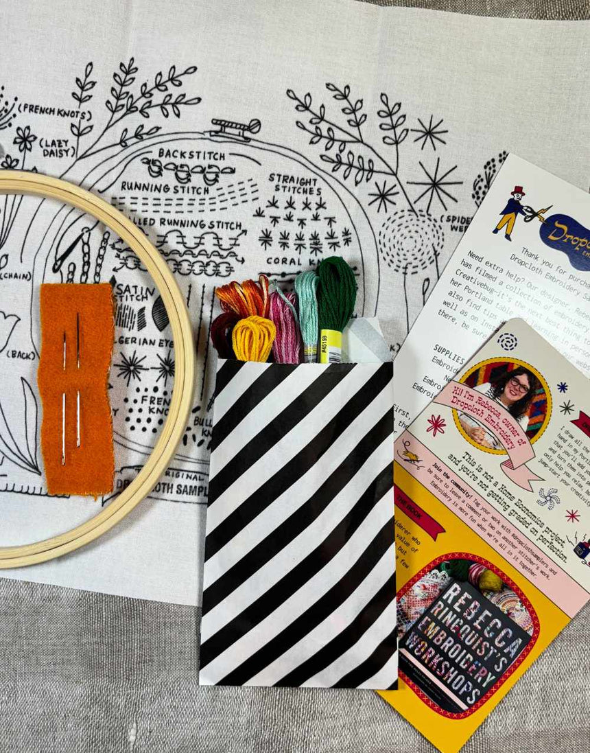 The Original Embroidery Sampler Kit by Dropcloth