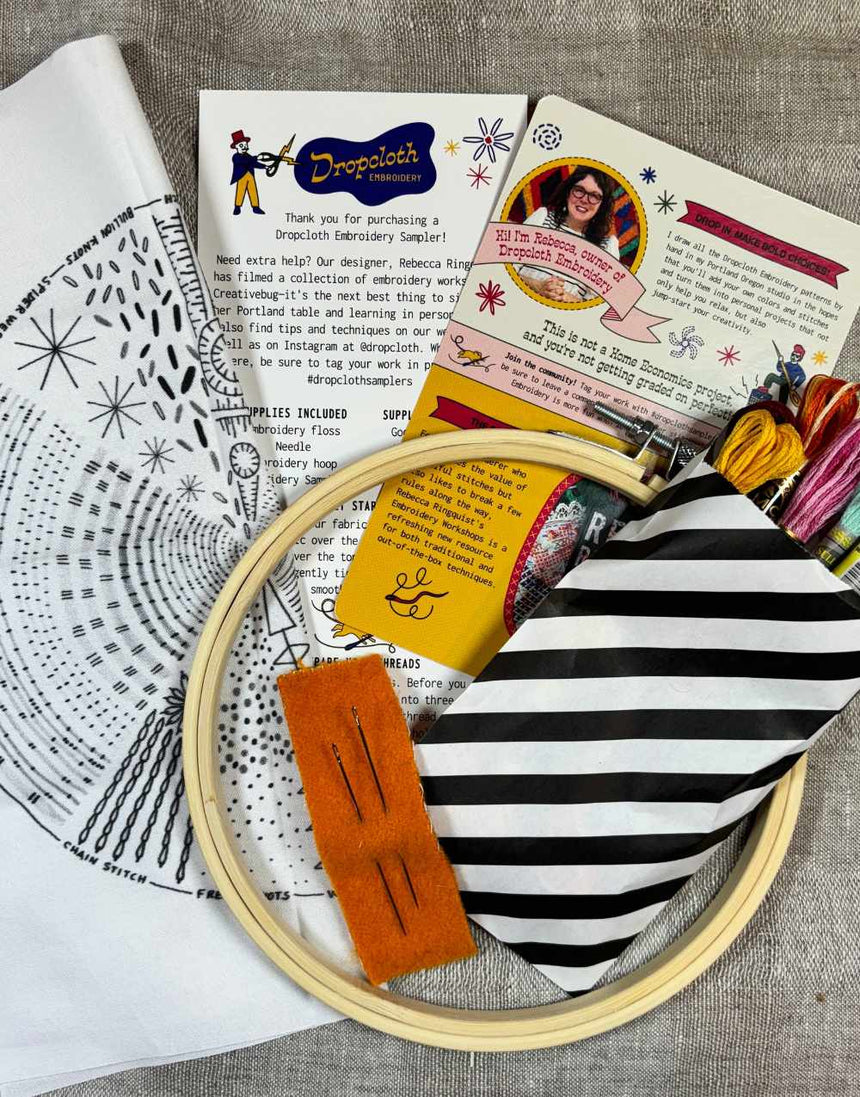 Pie Embroidery Sampler Kit by Dropcloth