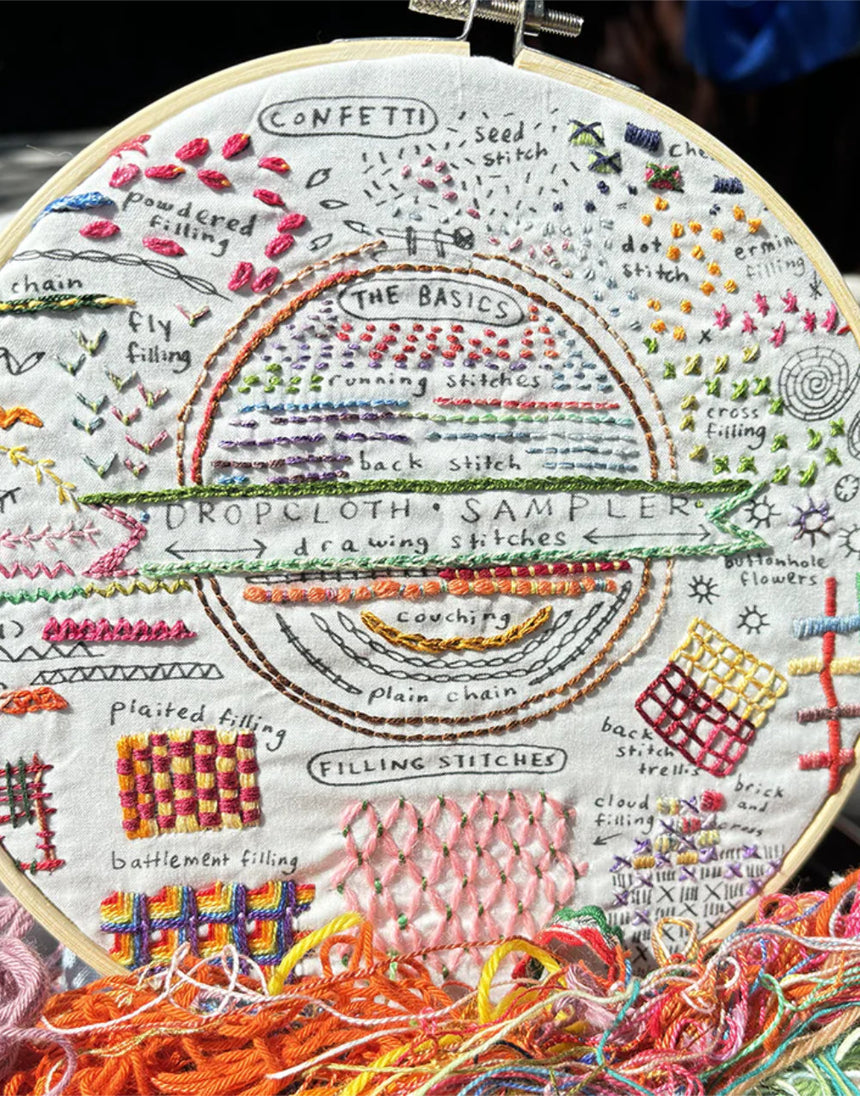 Drawing Stitches Embroidery Sampler Kit by Dropcloth