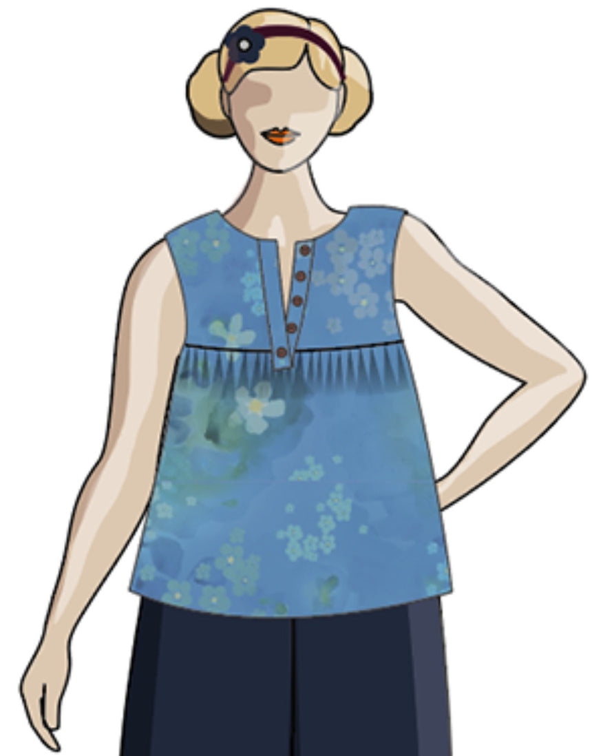 Felis Blouse Paper Sewing Pattern, Sew Different