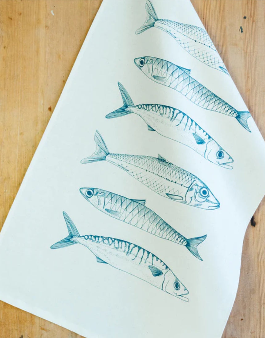 Fish Tea Towel by Lottie Day
