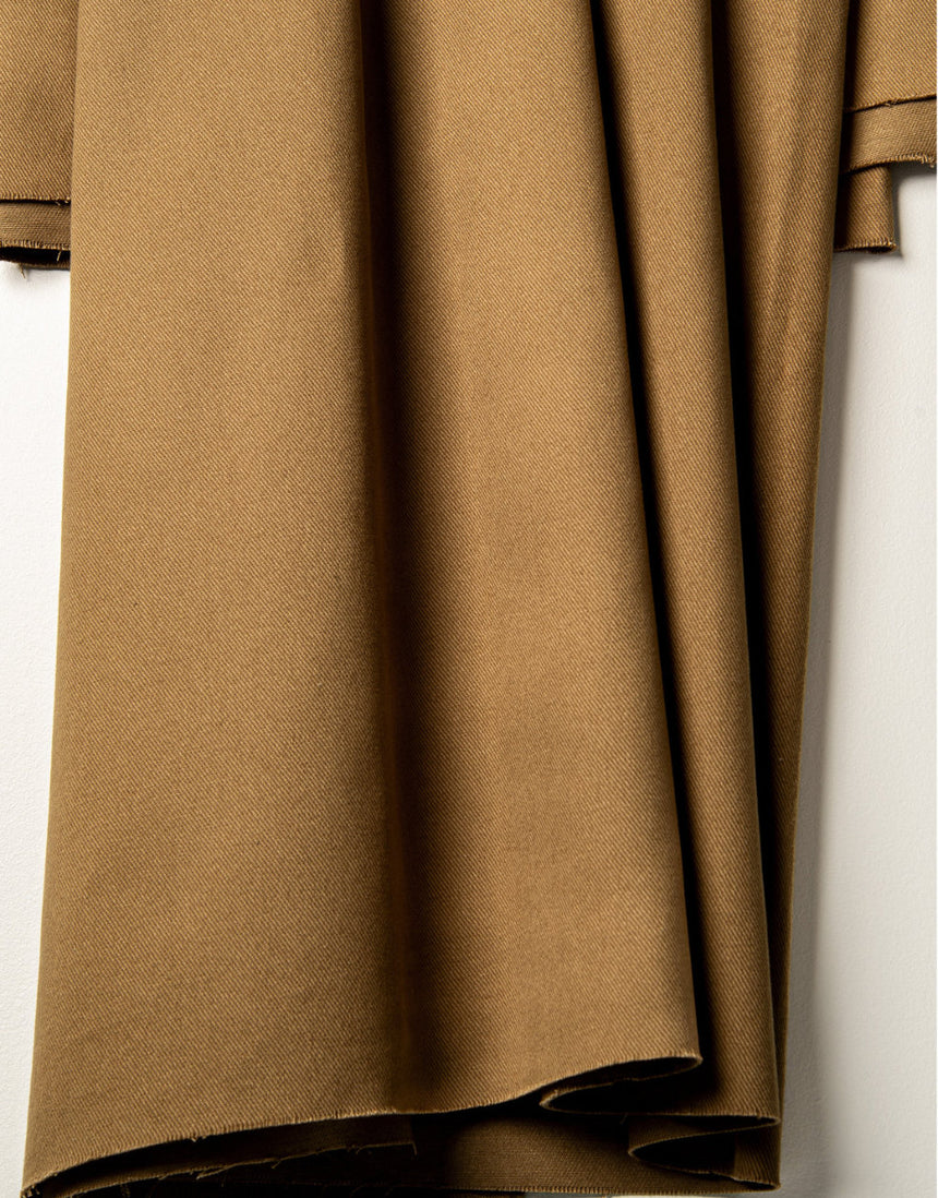 Iced Mocha Light Cotton Gabardine Twill Fabric, Atelier Brunette