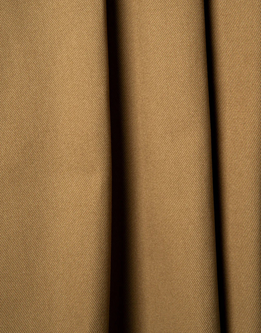 Remnant 1.15m - Iced Mocha Light Cotton Gabardine Twill Fabric, Atelier Brunette