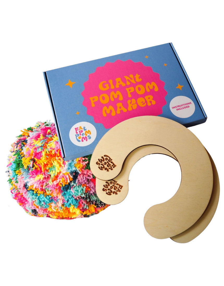 Giant Pom Pom Maker and Instructions, Fat Pom Poms