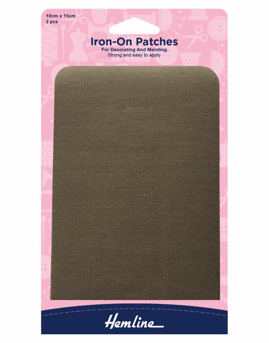 Cotton Twill Iron-On Mending Patches