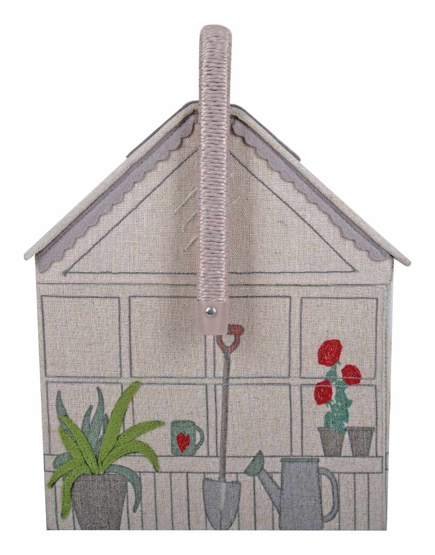 Strawberry Greenhouse Large Sewing Basket Box