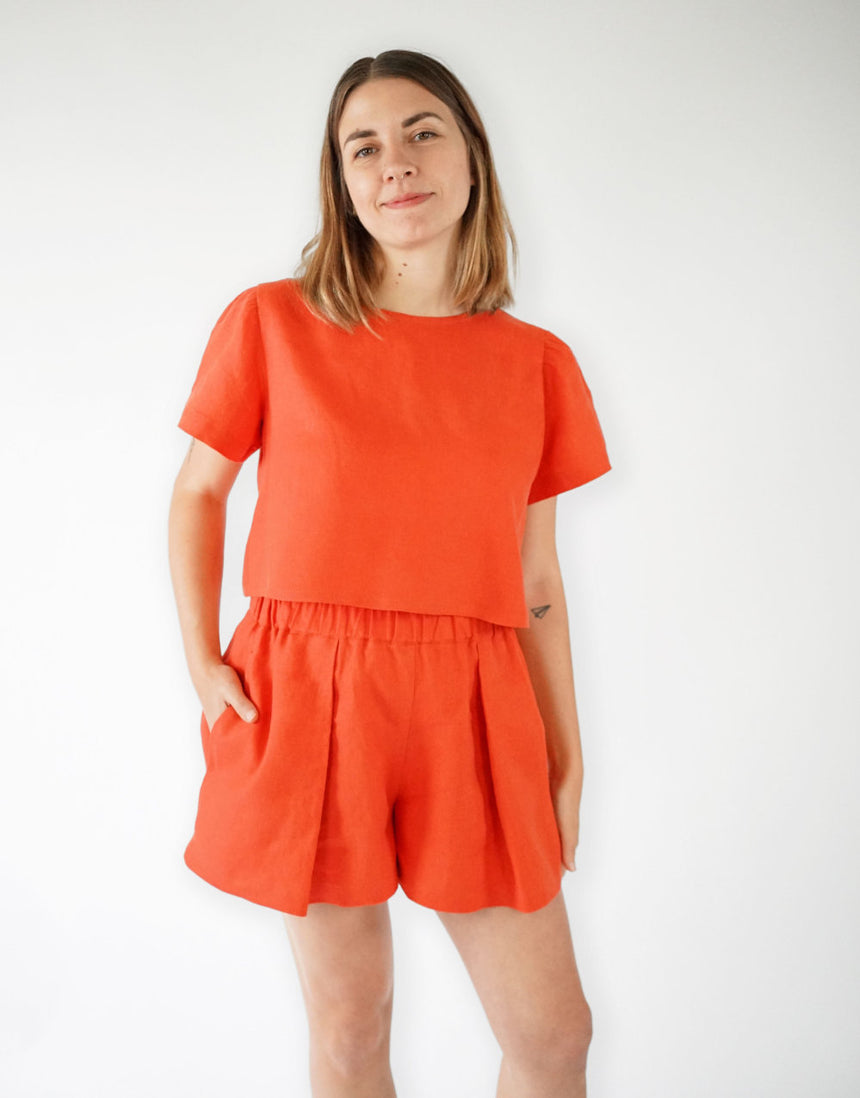 High Tide Top and Shorts PDF Immediate Download Sewing Pattern, Matchy Matchy Sewing Club