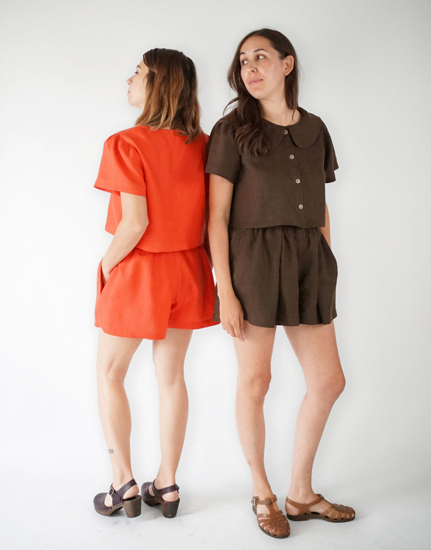 High Tide Top and Shorts PDF Immediate Download Sewing Pattern, Matchy Matchy Sewing Club