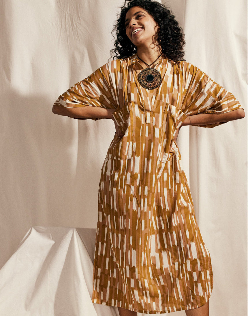 Imany Pecan Pie EcoVero Viscose Modal Fabric, Atelier Brunette