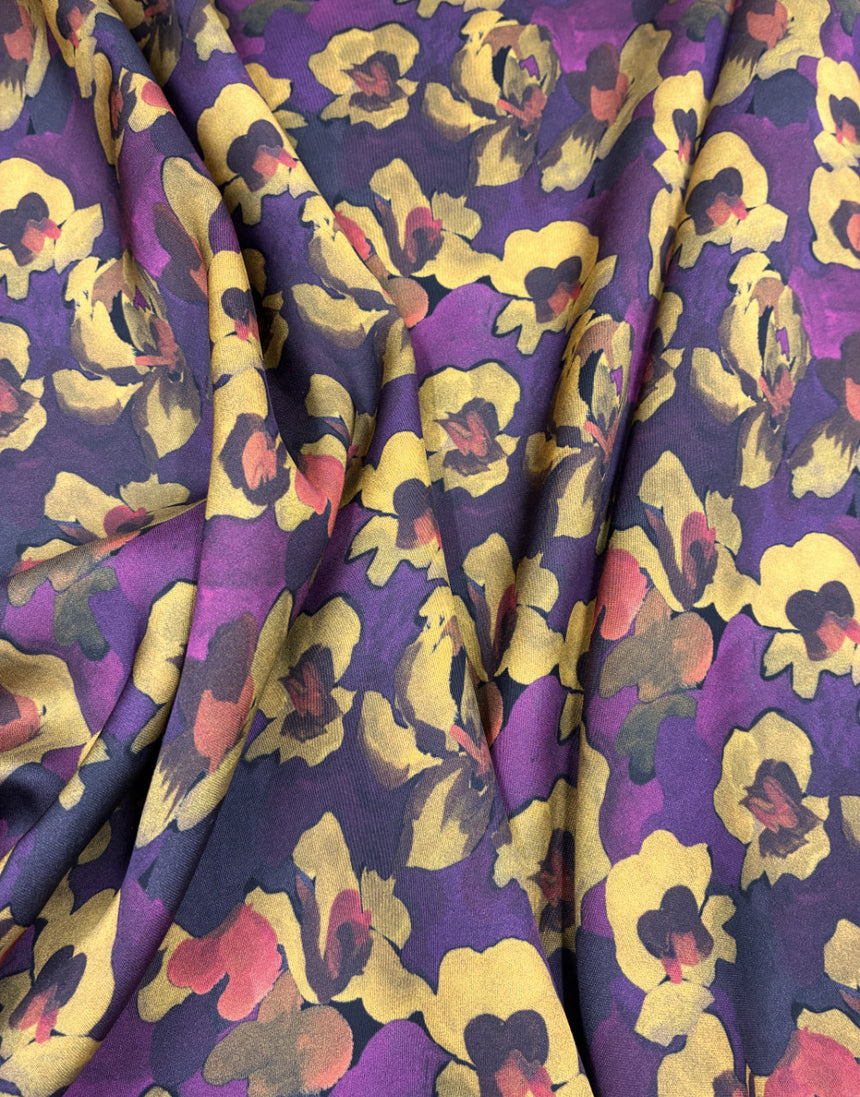 Liberty Fabrics Bickington Satin Viscose, Jemma Rose A