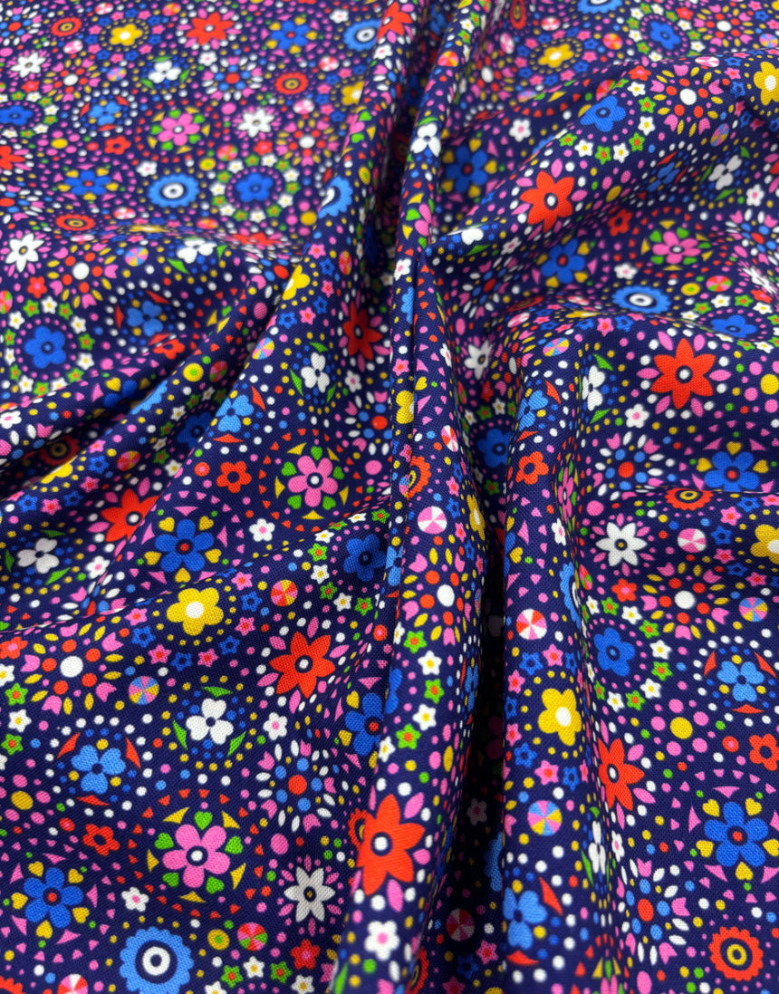 Kalli Quilting Cotton Fabric, Primavera by Sholto Drumlanrig Thread & Ink Studio