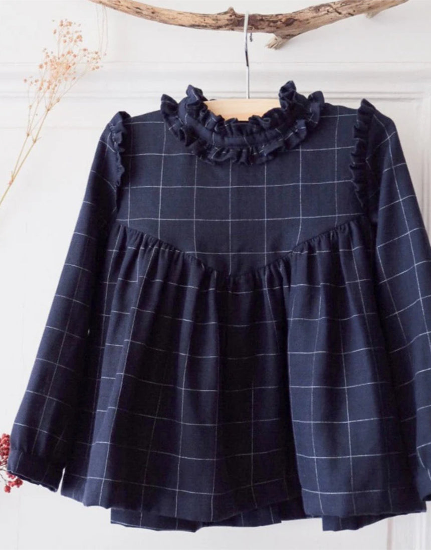 Louise Blouse & Dress Sewing Pattern (3y - 12), Ikatee