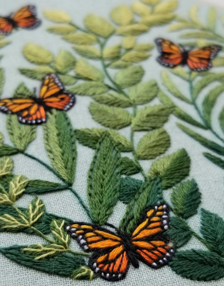 Love Grows Butterfly Embroidery Kit, Jessica Long Embroidery