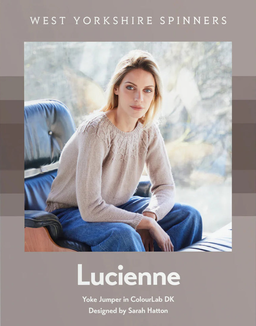 Lucienne Yoke Jumper Knitting Pattern for ColourLab DK Yarn