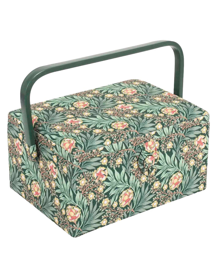 Morris Green Medium Sized Sewing Box, Hobby Gift