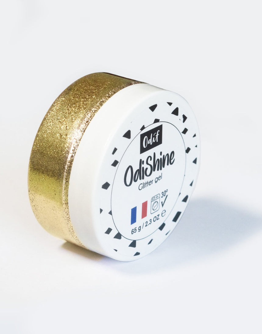 Odif OdiShine Fabric Paint Glitter Gel, Gold