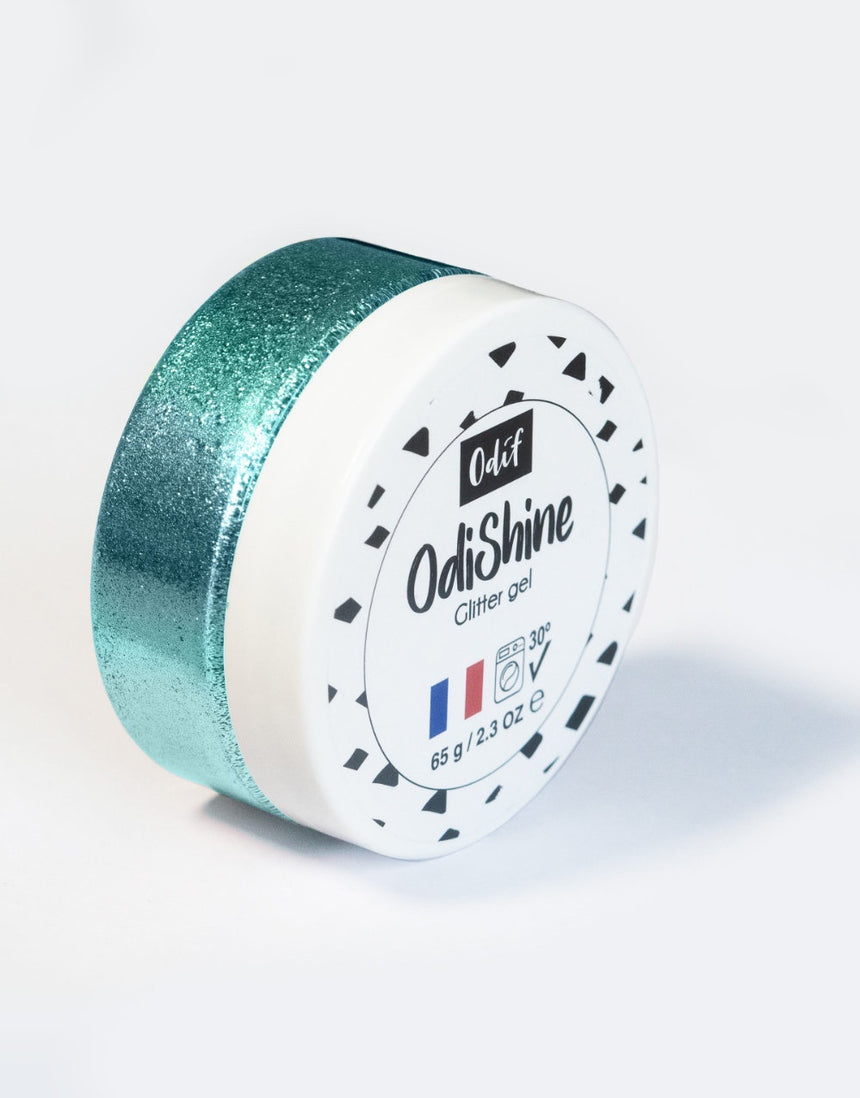 Odif OdiShine Fabric Paint Glitter Gel, Turquoise