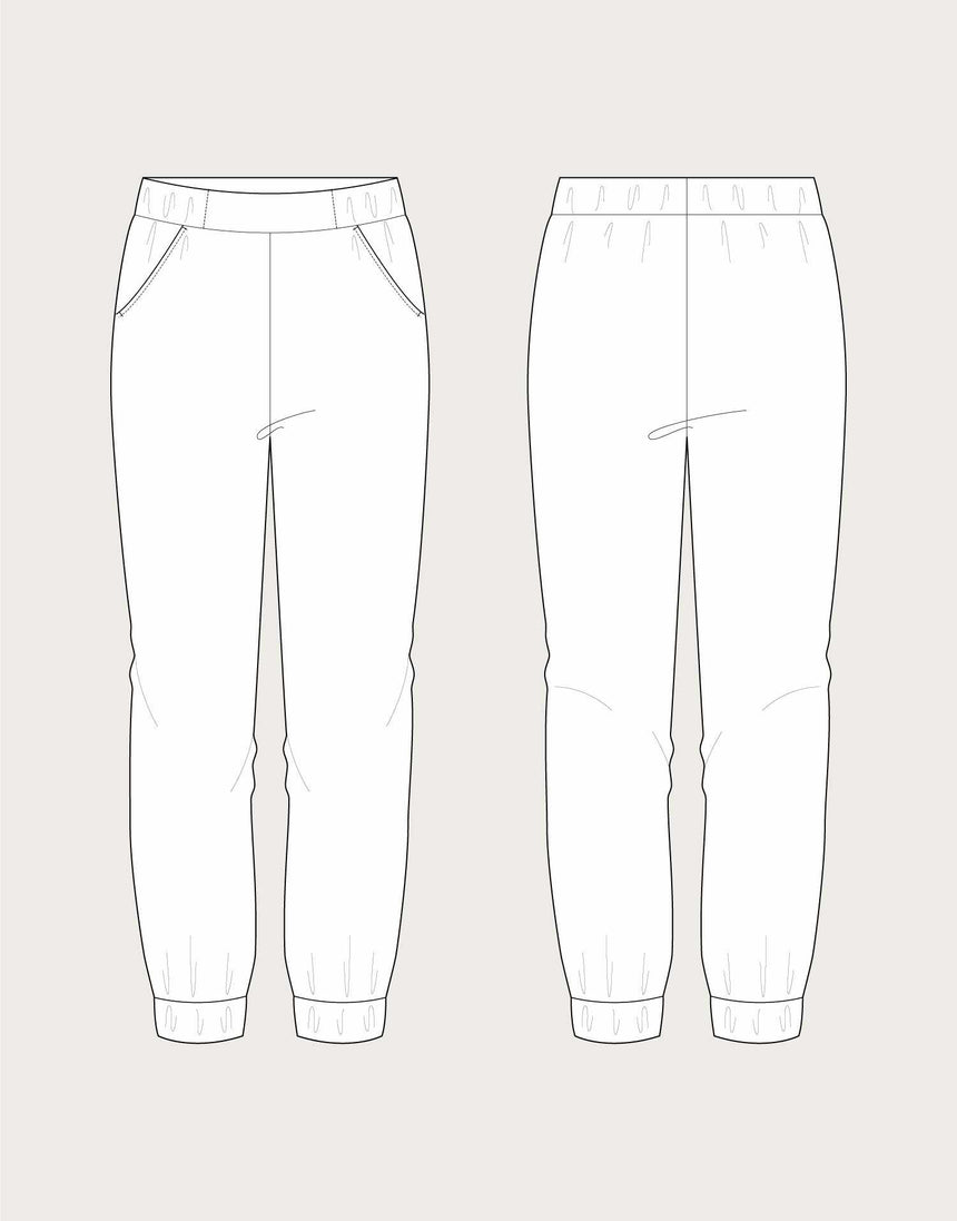 Cotton Bright Almost Long Trousers Dressmaking Kit, The Assembly Line