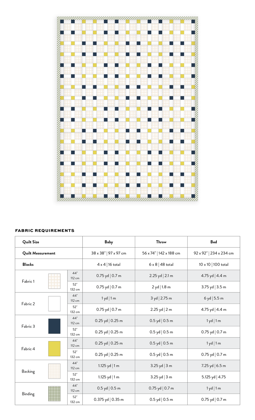 Picnic Square Quilt PDF Immediate Download Sewing Pattern, Matchy Matchy Sewing Club