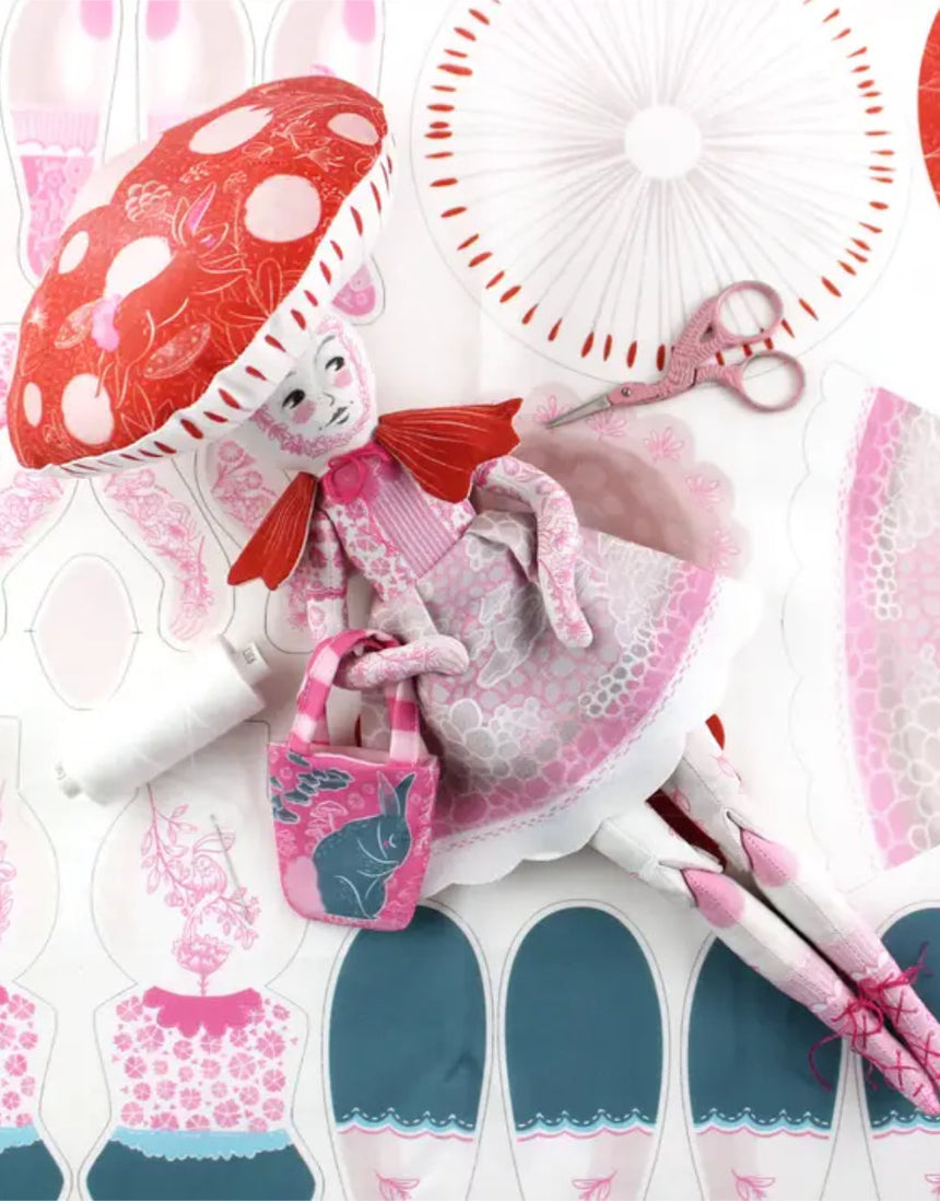 Patience the Mushroom Girl Sewing Kit, Miss Ella