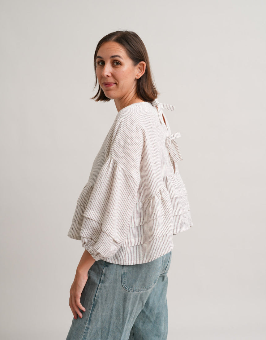 Pintuck Poet Blouse PDF Immediate Download Sewing Pattern, Matchy Matchy Sewing Club