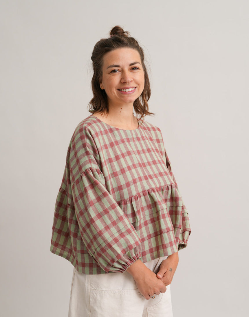 Pintuck Poet Blouse PDF Immediate Download Sewing Pattern, Matchy Matchy Sewing Club