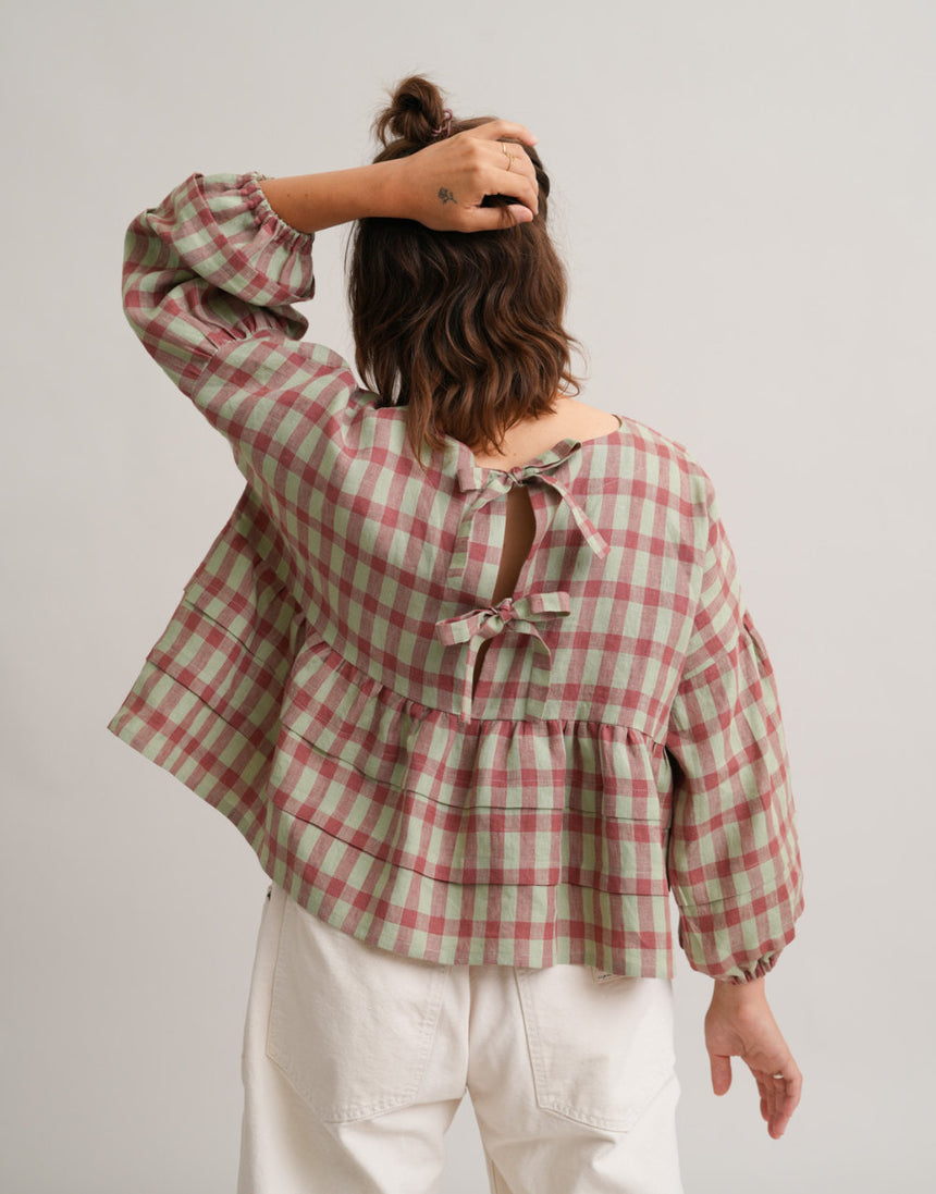 Pintuck Poet Blouse PDF Immediate Download Sewing Pattern, Matchy Matchy Sewing Club