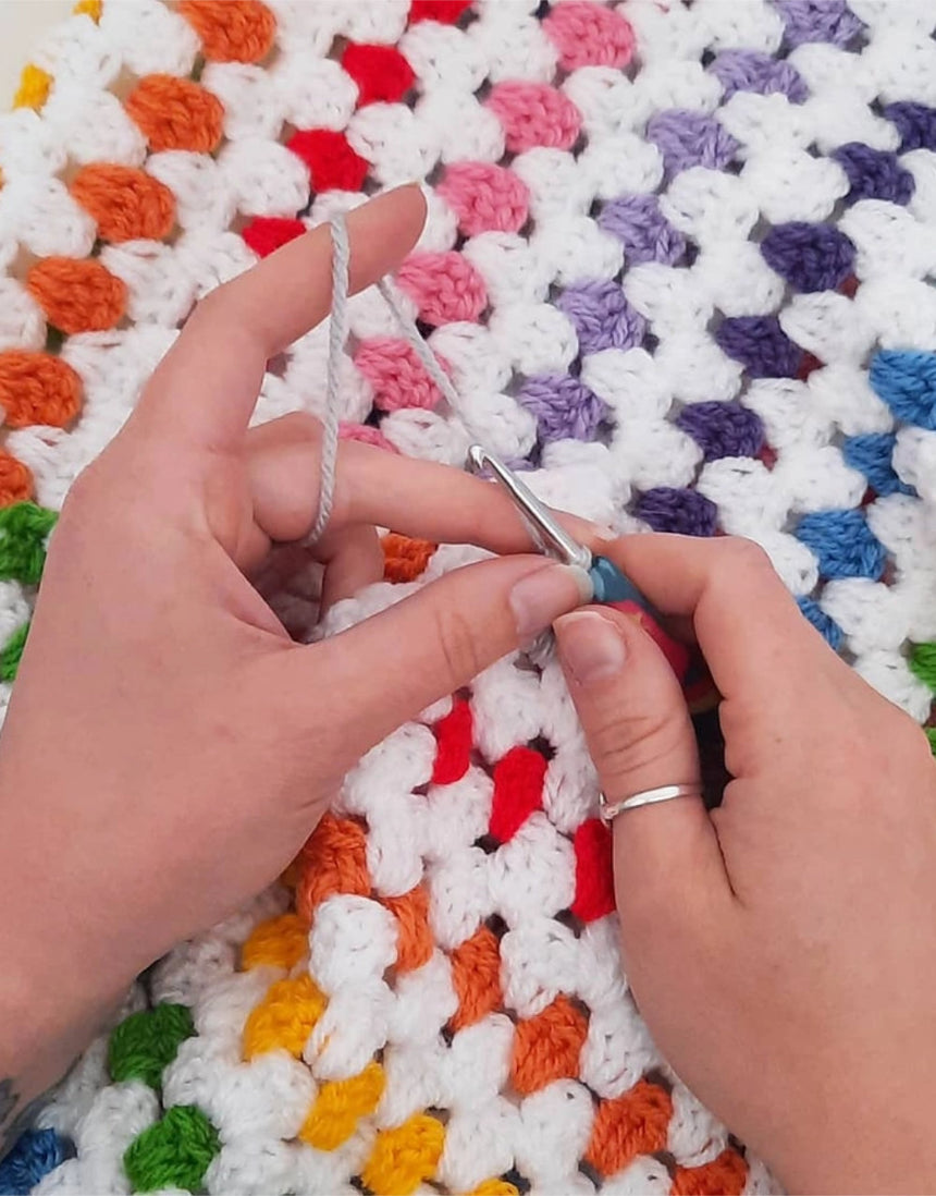 Rainbow Baby Blanket Crochet Kit, The Pigeon's Nest