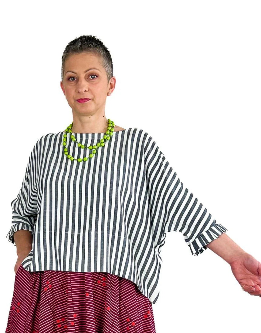 Rea Top Sewing Pattern, Dhurata Davies