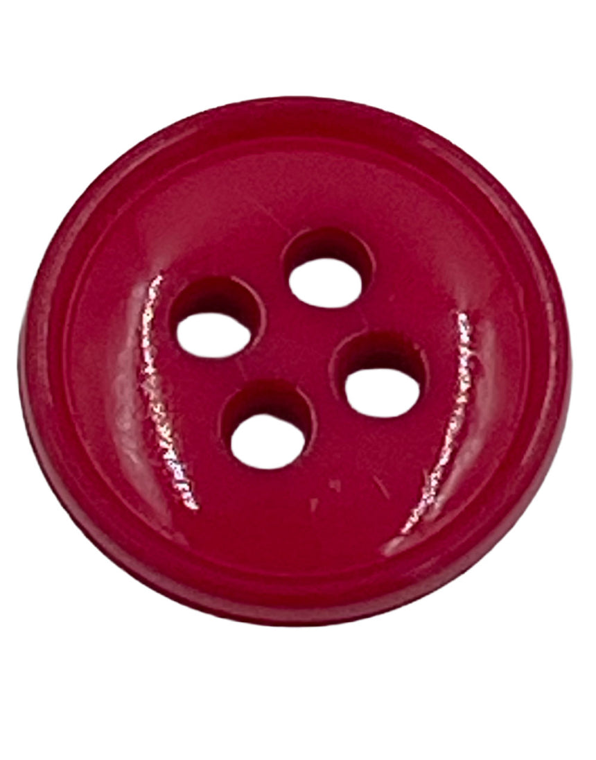 Recycled 4-Hole Coloured Buttons, 11mm