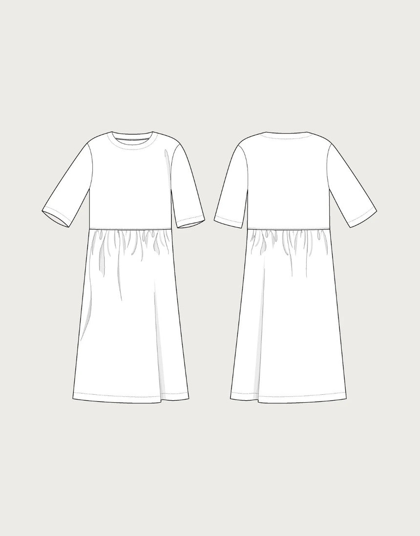 Regular Fit T-shirt and Dress Paper Sewing Pattern, The Assembly Line