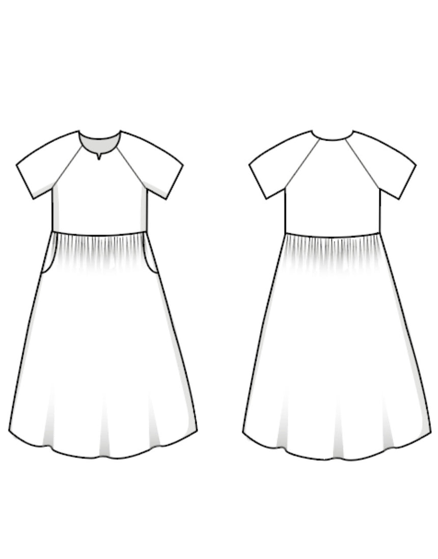 Ripple Dress Paper Sewing Pattern, Sew Different