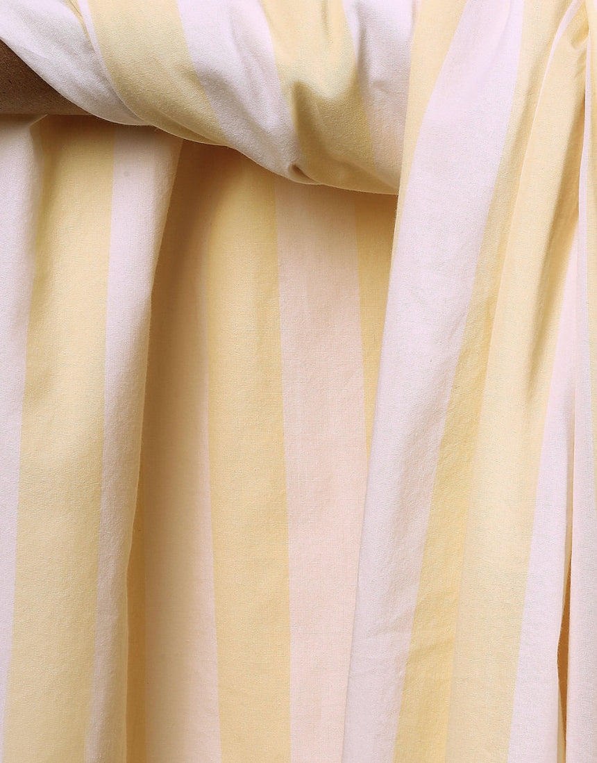 Vanilla Ice Stripes Cotton Poplin Fabric, Atelier Brunette (Copy)