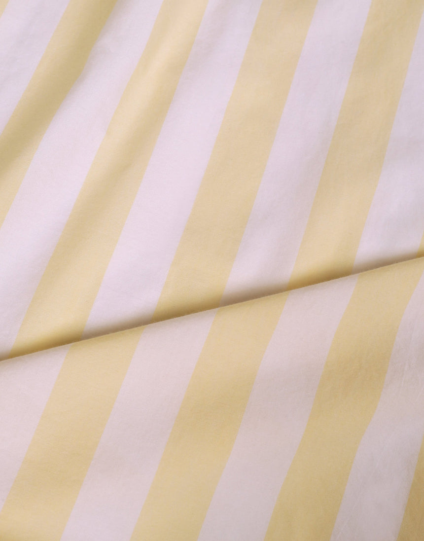 Vanilla Ice Stripes Cotton Poplin Fabric, Atelier Brunette (Copy)