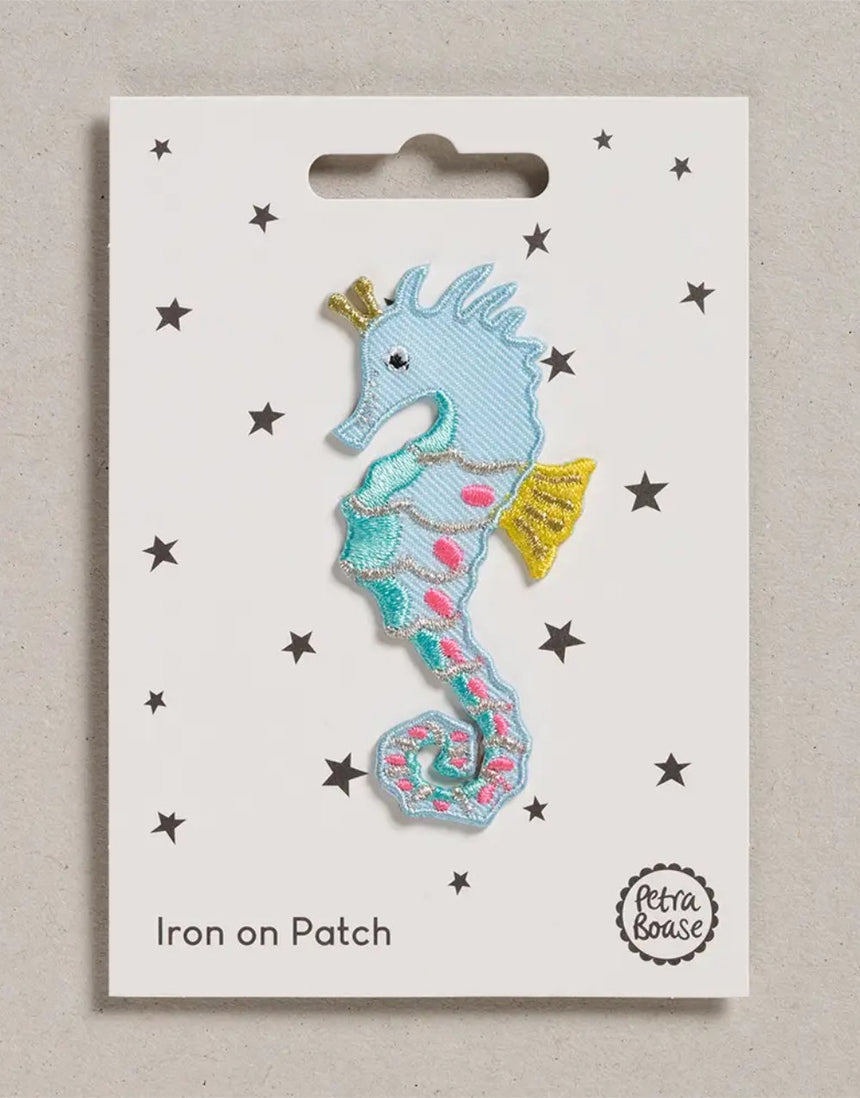 Seahorse Iron on Patch, Petra Boase