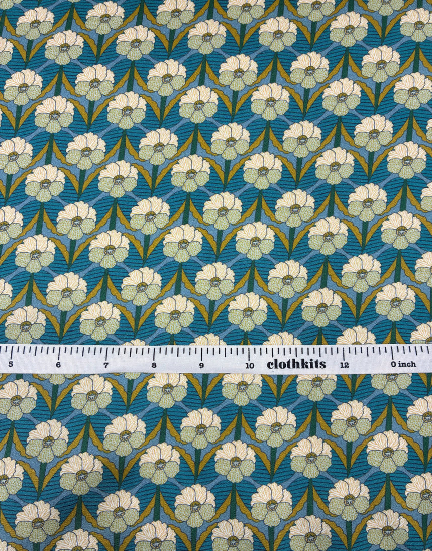 Liberty Fabrics Bickington Satin Viscose, Chevron A