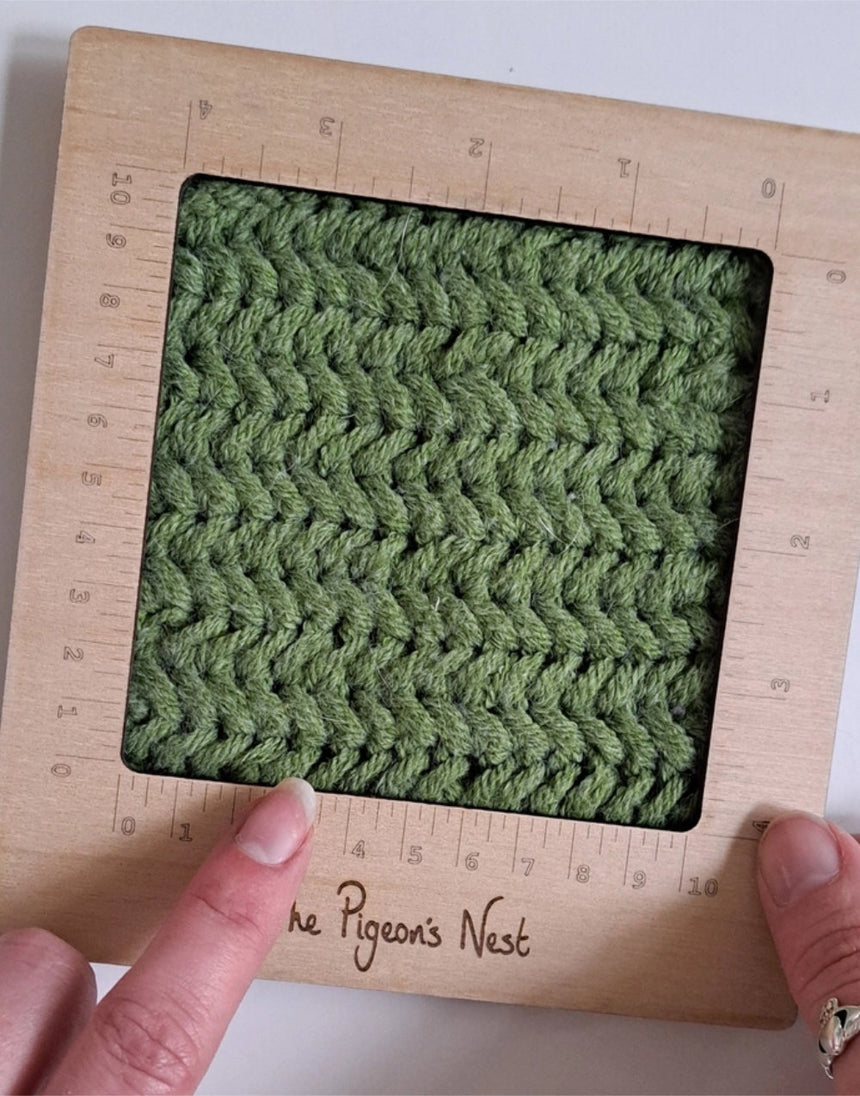 Tension Gauge Square, Check your Crochet Knitting Tension, The Pigeon's Nest